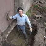 This is Zac. Digging a hole. This man loves a hole.